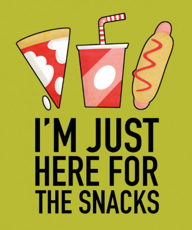I am just here for the snacks T-shirt Basic Uomo