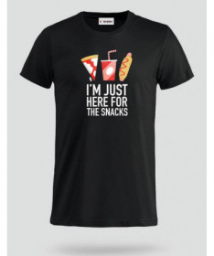 I am just here for the snacks T-shirt Basic Uomo