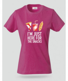 I am just here for the snacks T-shirt Basic Donna