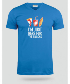 I am just here for the snacks  T-shirt Scollo V