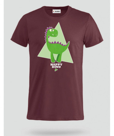 Happy dino T-shirt Basic Uomo