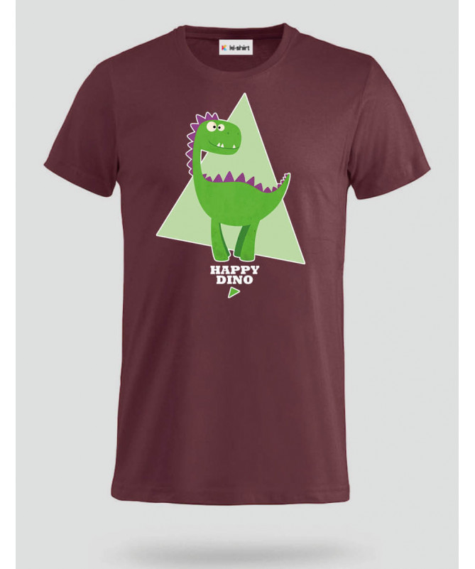 Happy dino T-shirt Basic Uomo