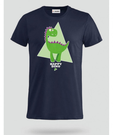 Happy dino T-shirt Basic Uomo