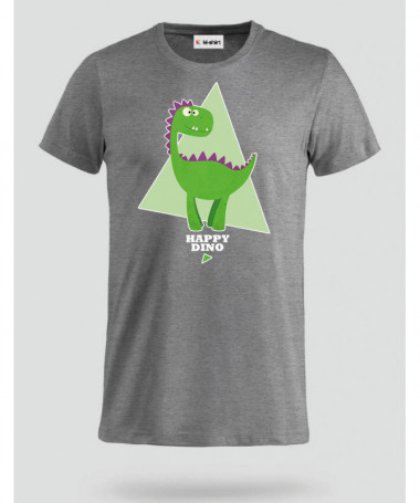 Happy dino T-shirt Basic Uomo