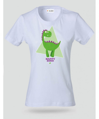 Happy dino T-shirt Basic Donna