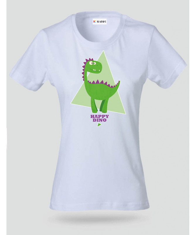 Happy dino T-shirt Basic Donna
