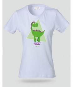 Happy dino T-shirt Basic Donna