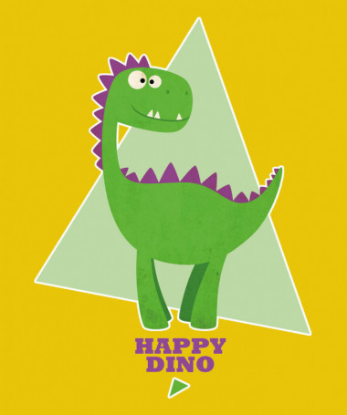 Happy dino T-shirt Basic Donna