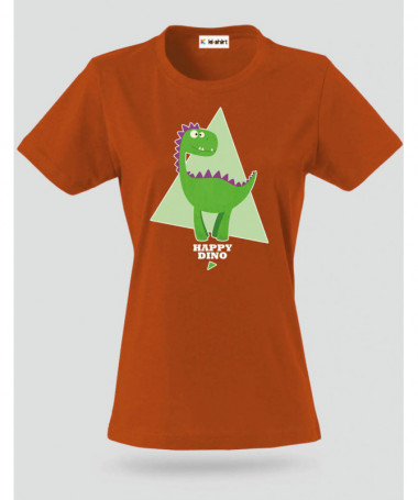 Happy dino T-shirt Basic Donna