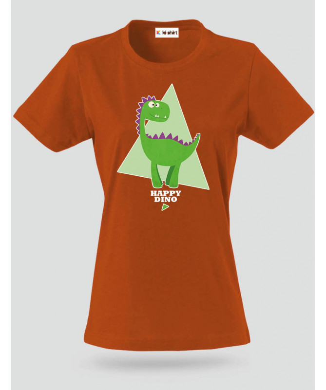 Happy dino T-shirt Basic Donna