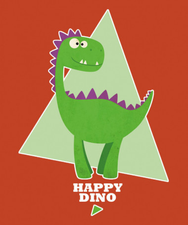 Happy dino T-shirt Basic Donna