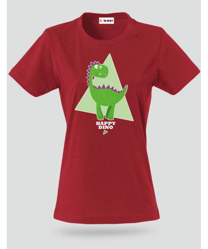 Happy dino T-shirt Basic Donna