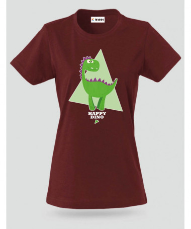 Happy dino T-shirt Basic Donna