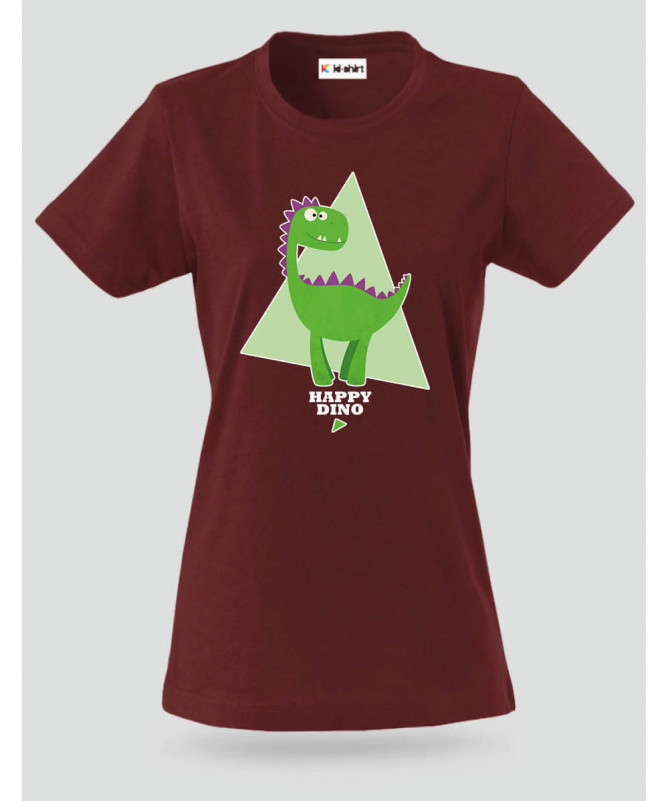 Happy dino T-shirt Basic Donna