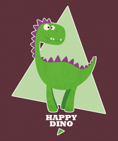 Happy dino T-shirt Basic Donna