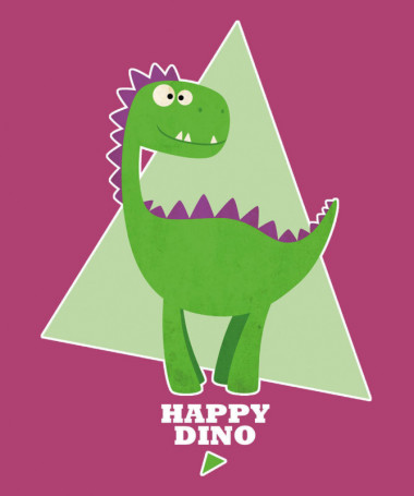 Happy dino T-shirt Basic Donna