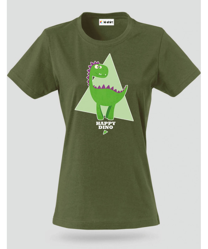Happy dino T-shirt Basic Donna