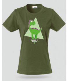 Happy dino T-shirt Basic Donna