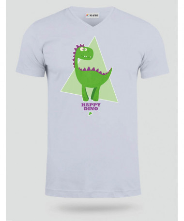Happy dino  T-shirt Scollo V