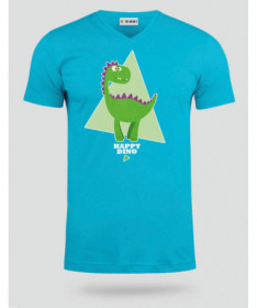 Happy dino  T-shirt Scollo V