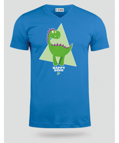 Happy dino  T-shirt Scollo V