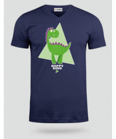 Happy dino  T-shirt Scollo V