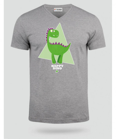 Happy dino  T-shirt Scollo V