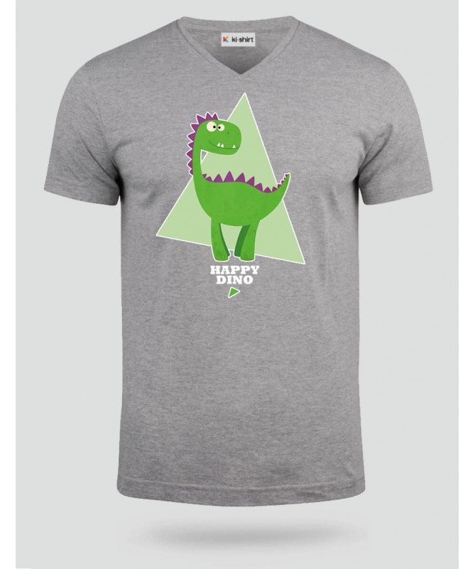 Happy dino  T-shirt Scollo V
