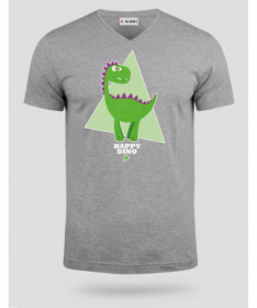 Happy dino  T-shirt Scollo V