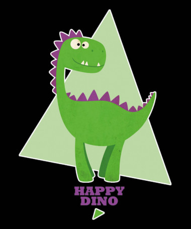 Happy dino Felpa Premium con cappuccio Donna