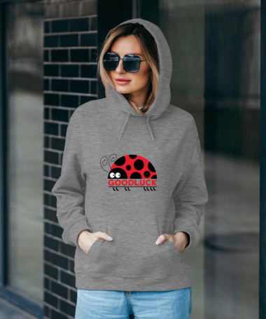 Good luck Felpa Premium con cappuccio Donna