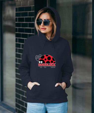 Good luck Felpa Premium con cappuccio Donna