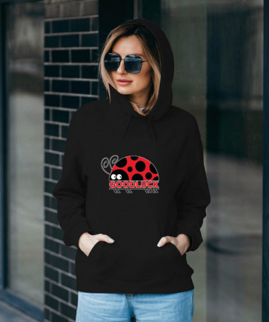 Good luck Felpa Premium con cappuccio Donna