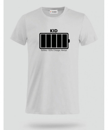100 battery T-shirt Basic Uomo