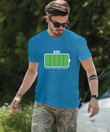 100 battery T-shirt Basic Uomo