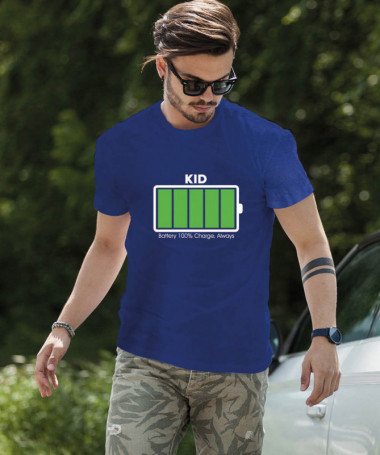 100 battery T-shirt Basic Uomo
