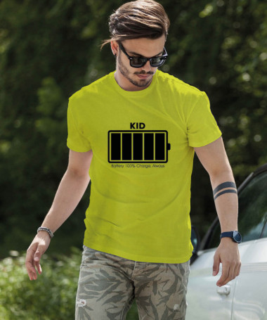 100 battery T-shirt Basic Uomo
