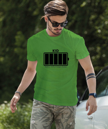 100 battery T-shirt Basic Uomo