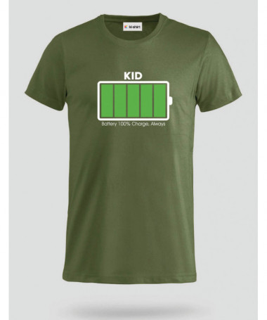 100 battery T-shirt Basic Uomo