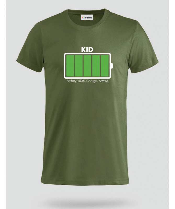 100 battery T-shirt Basic Uomo