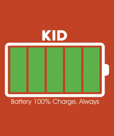 100 battery T-shirt Basic Donna