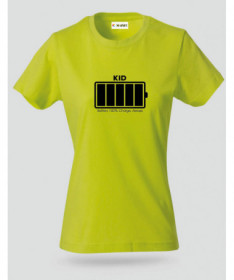 100 battery T-shirt Basic Donna