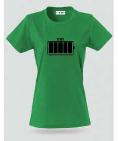 100 battery T-shirt Basic Donna