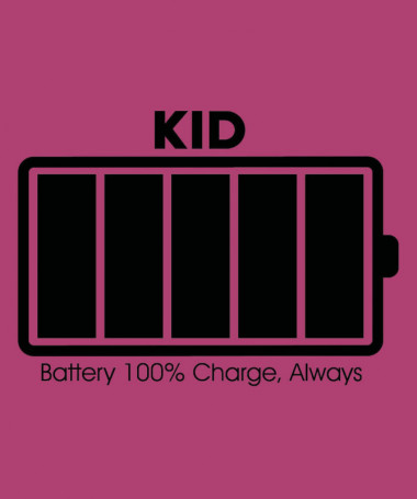 100 battery T-shirt Basic Donna