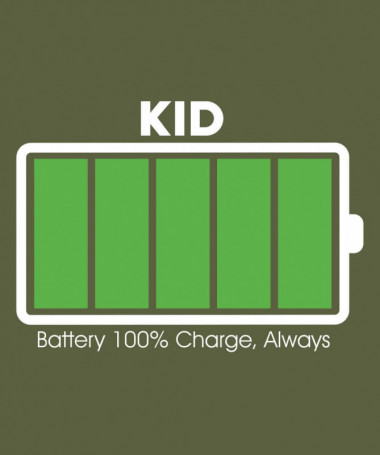 100 battery T-shirt Basic Donna