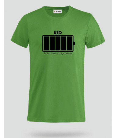 ki-shirt.com 100 battery T-shirt Basic Uomo