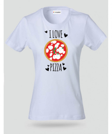 Pizza T-shirt Basic Donna