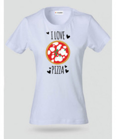 Pizza T-shirt Basic Donna