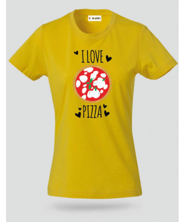 Pizza T-shirt Basic Donna