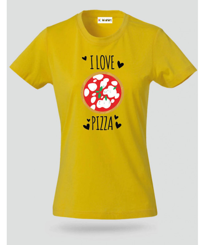 Pizza T-shirt Basic Donna